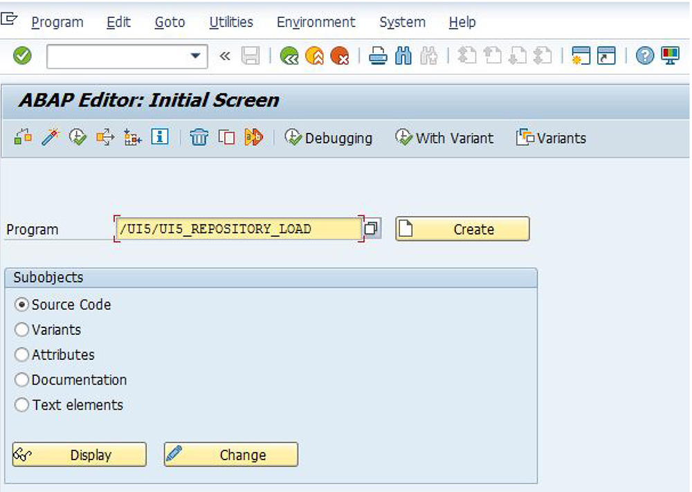 SAP Ui5 ABAP Editor