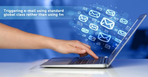 Triggering e-mail using standard global class rather than using function module in a program